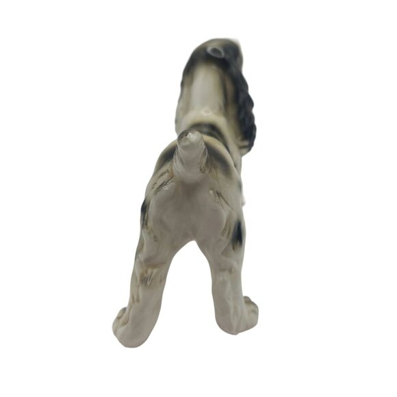 Vintage Enesco Ceramic Cocker Spaniel Dog Figurine E-2411 Black and White - Picture 7 of 9